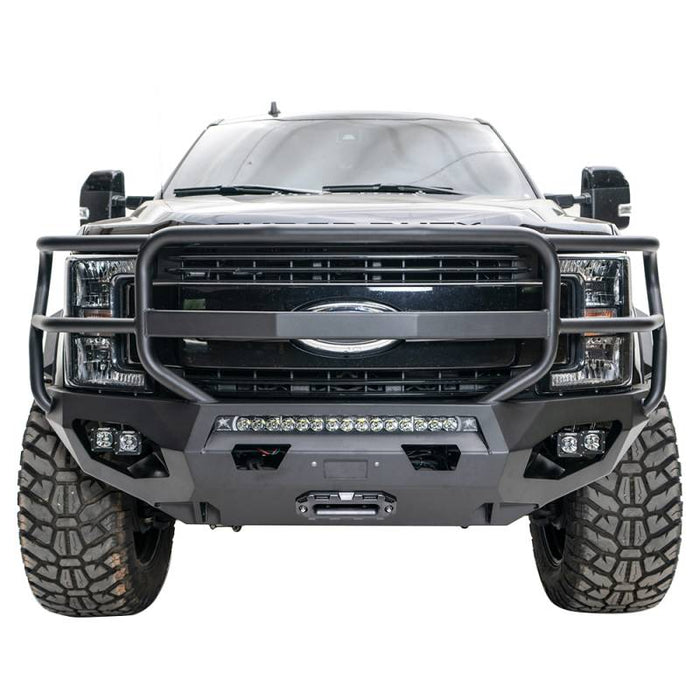 Fab Fours FS11-X2550-1 Matrix Winch Front Bumper w/ Full Guard and Sensor Holes for Ford F-250/F-350 2011-2016