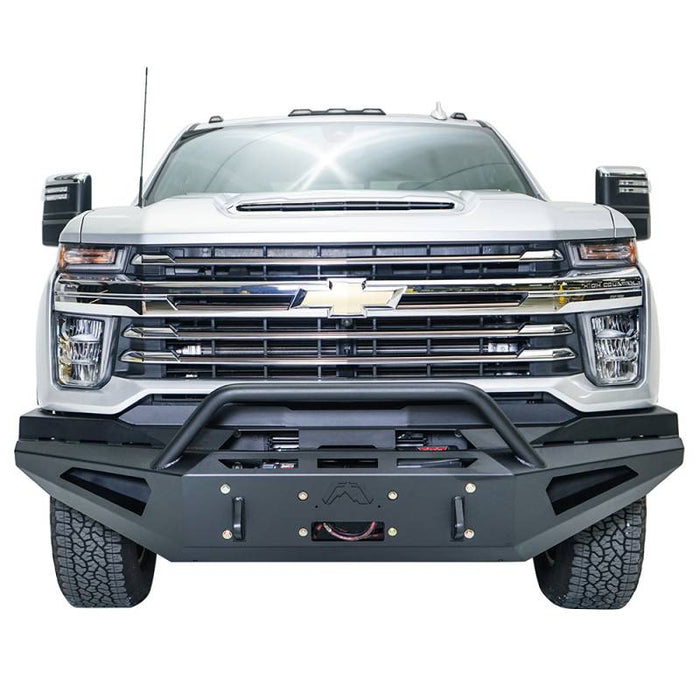 Fab Fours CH20-RS4962-1 Red Steel Winch Front Bumper w/ Pre-Runner Guard for Chevy Silverado 2500HD/3500 2020