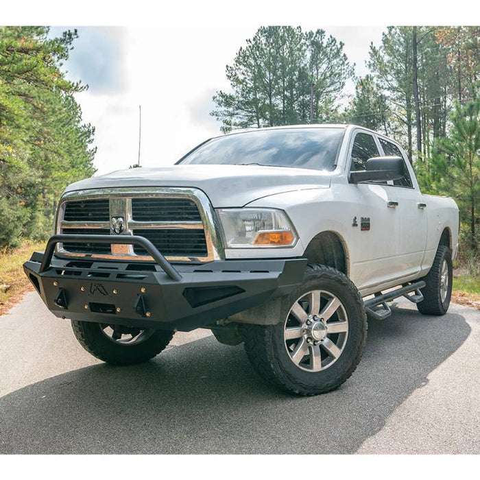 Fab Fours DR19-RS4462-1 Red Steel Winch Front Bumper w/ Pre-Runner Guard for Dodge Ram 2500 HD/3500 2019-2022