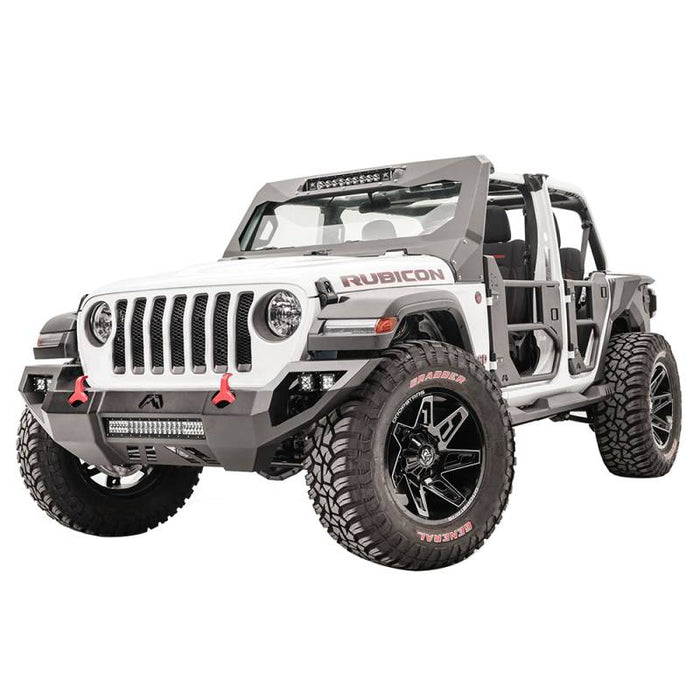 Fab Fours JL18-D4651-1 Vengeance Front Bumper w/ Sensor Holes for Jeep Wrangler JL 2018-2022