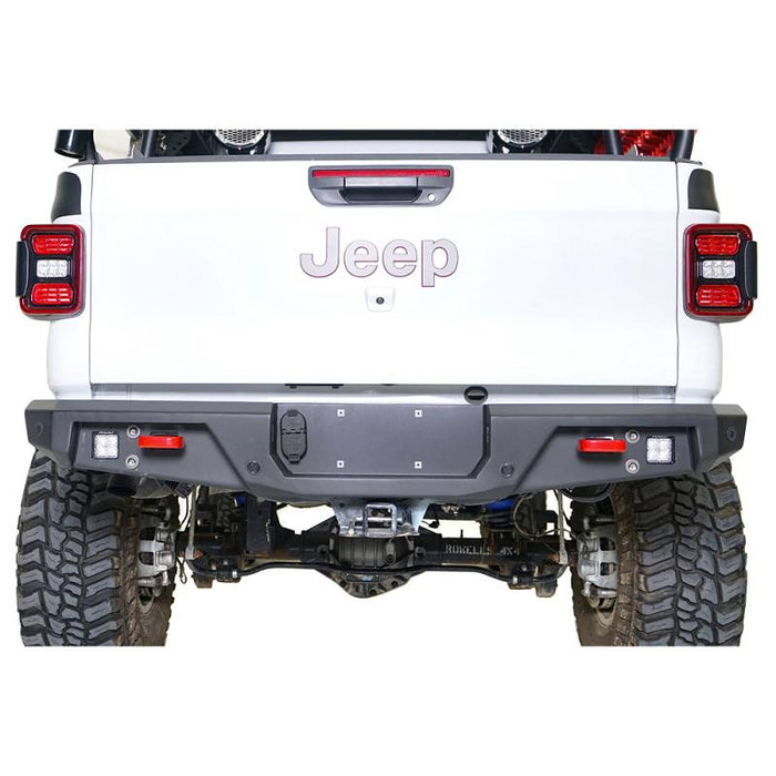 Fab Fours JT20-Y1952-1 Standard Rear Bumper w/ Sensor Holes for Jeep Gladiator 2020-2022