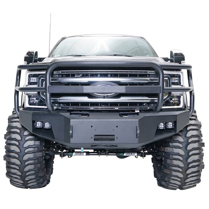 Fab Fours FS17-A4160-B Winch Front Bumper w/ Grille Guard for Ford F250/F350 2017-2022 *BARE STEEL*