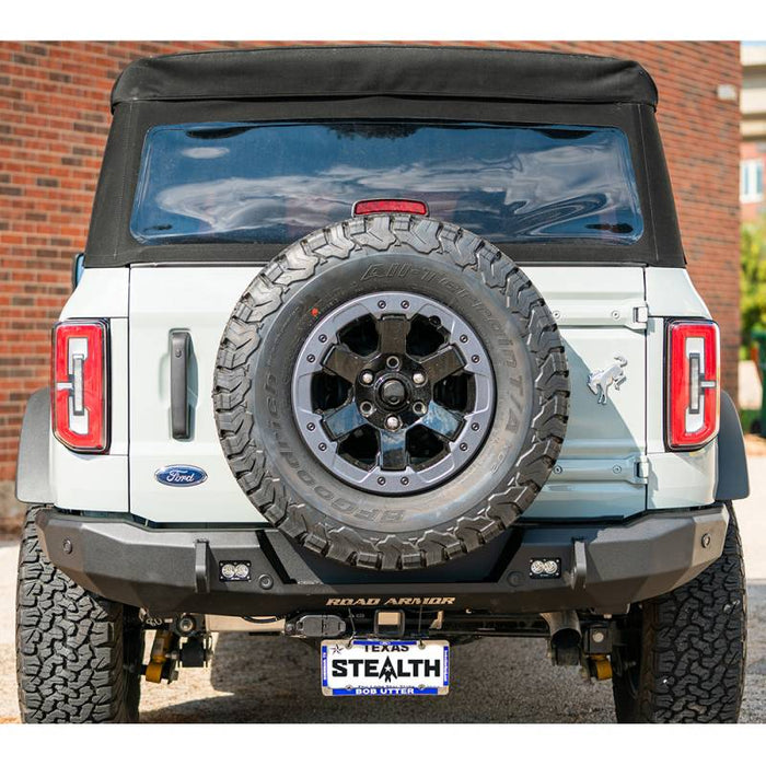 Road Armor 6213R3B Stealth Slim Fit Rear Bumper for Ford Bronco 2021-2022