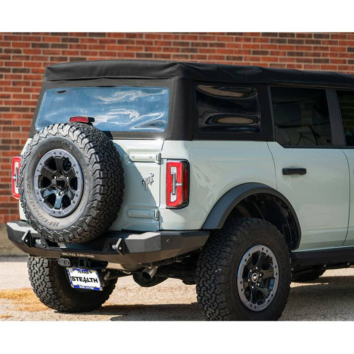 Road Armor 6213R3B Stealth Slim Fit Rear Bumper for Ford Bronco 2021-2022