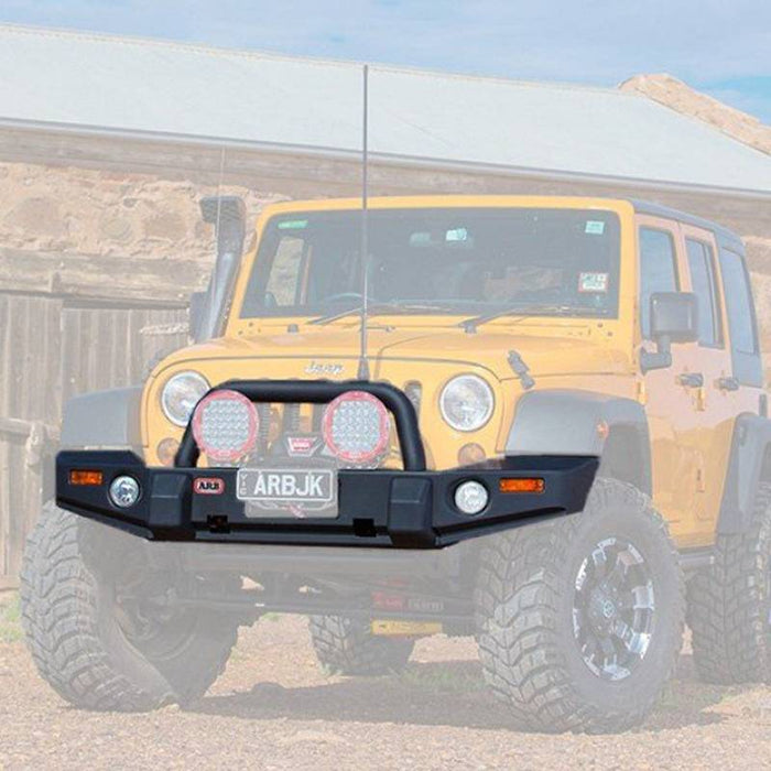 ARB 3450240 Deluxe Front Bumper w/ Bull Bar for Jeep Wrangler JK 2007-2019