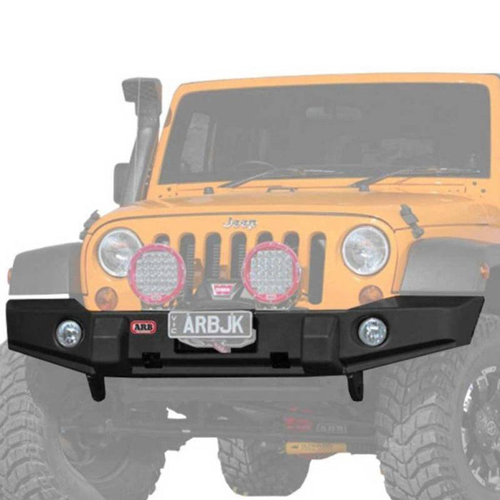 ARB 3950210 Deluxe Sahara Front Winch Bumper w/ Bar for Jeep Wrangler JK 2007-2018