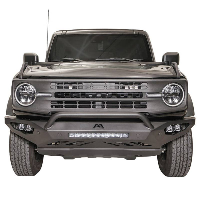 Fab Fours FB21-D5252-1 Vengeance Front Bumper w/ Sensor Holes and Pre-Runner Guard for Ford Bronco 2021-2022