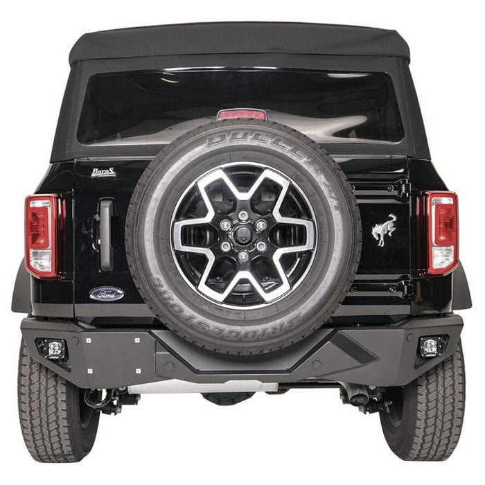 Fab Fours FB21-E5251-1 Vengeance Rear Replacement Bumper w/ Sensor Holes for Ford Bronco 2021-2022