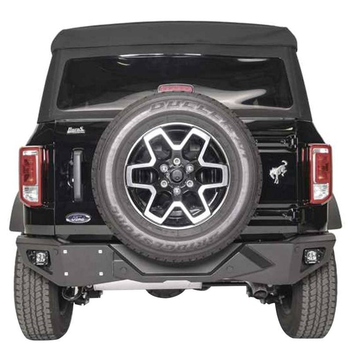 Fab Fours FB21-E5251-B Vengeance Rear Replacement Bumper w/ Sensor Holes for Ford Bronco 2021-2022