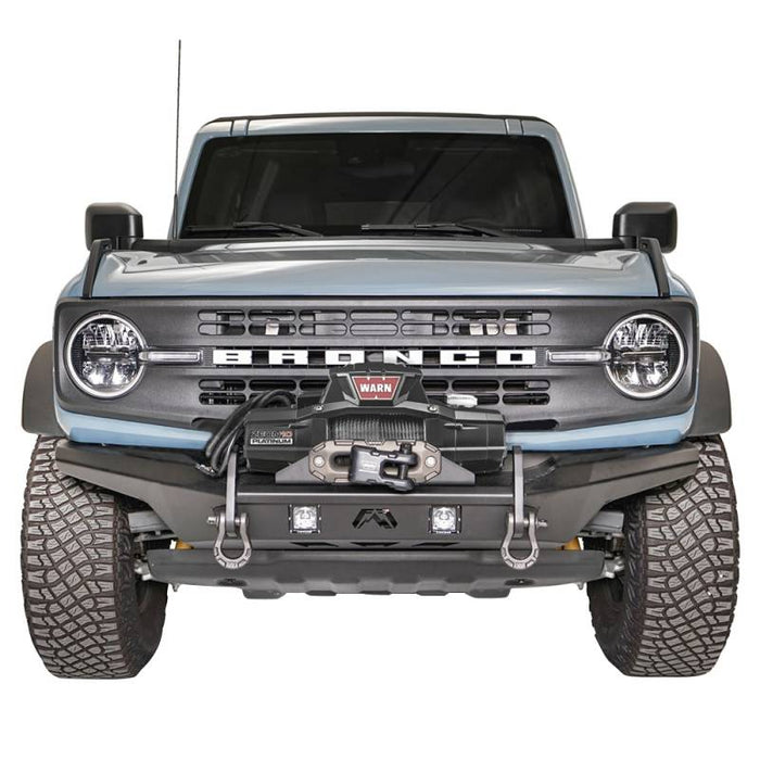 Fab Fours FB21-B5252-1 Stubby Front Winch Bumper w/ Pre-Runner Guard for Ford Bronco 2021-2022