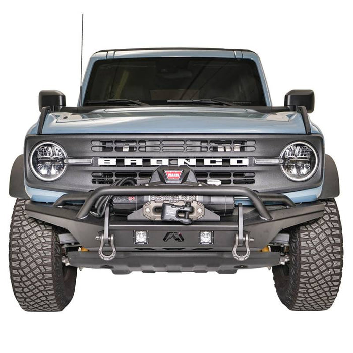 Fab Fours FB21-B5252-1 Stubby Front Winch Bumper w/ Pre-Runner Guard for Ford Bronco 2021-2022