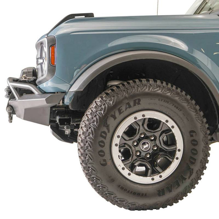 Fab Fours FB21-B5252-1 Stubby Front Winch Bumper w/ Pre-Runner Guard for Ford Bronco 2021-2022