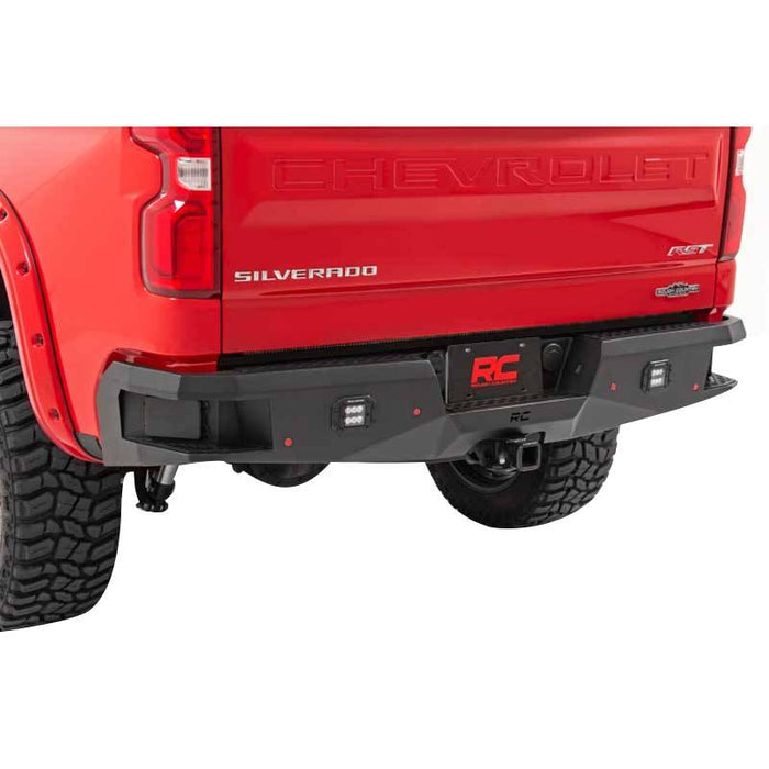 Rough Country 10758 Rear Bumper for Black Series LED Light for Chevy Silverado 1500 2019-2022