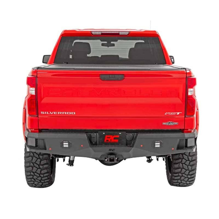 Rough Country 10758 Rear Bumper for Black Series LED Light for Chevy Silverado 1500 2019-2022