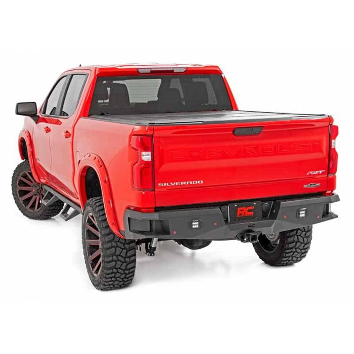 Rough Country 10758 Rear Bumper for Black Series LED Light for Chevy Silverado 1500 2019-2022