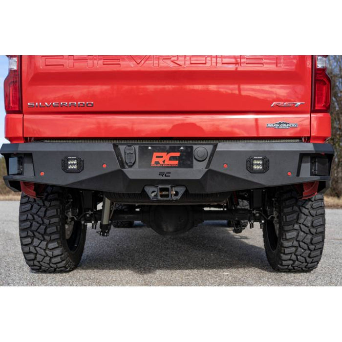 Rough Country 10758 Rear Bumper for Black Series LED Light for Chevy Silverado 1500 2019-2022