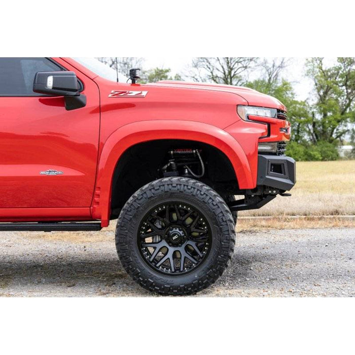 Rough Country 10757A Black Series Front Bumper w/ Skid Plate for Chevy Silverado 1500 2019-2022