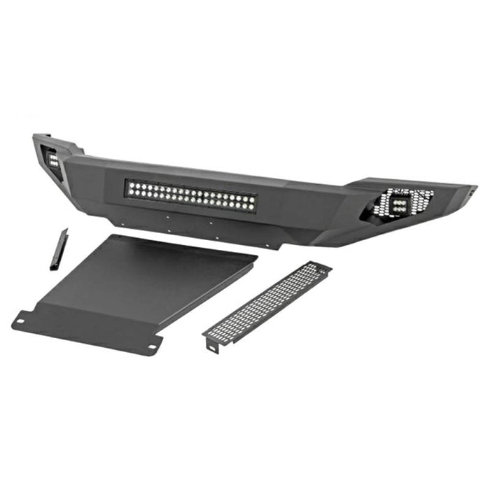 Rough Country 10756A Black Series High Clearance Front Bumper w/ Skid Plate for Ford F-150 2018-2020