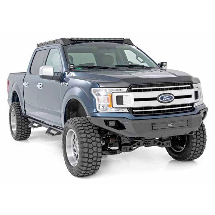 Rough Country 10756A Black Series High Clearance Front Bumper w/ Skid Plate for Ford F-150 2018-2020