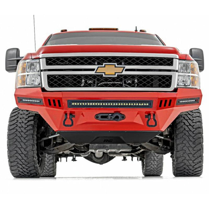 Rough Country 10800 Pre-Runner Front Bumper w/ Skid Plate for Chevy Silverado 2500HD 2007-2014