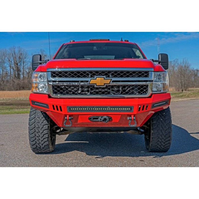 Rough Country 10800 Pre-Runner Front Bumper w/ Skid Plate for Chevy Silverado 2500HD 2007-2014