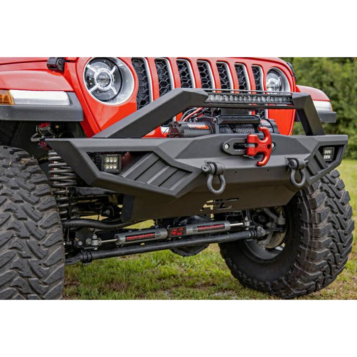 Rough Country 10645A Front Winch Bumper for Jeep Gladiator JT/Wrangler JK/JL 2007-2022