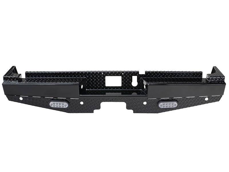 Ranch Hand SBC081BLSL Sport Rear Bumper w/ Lights and Sensor Holes for GMC Sierra 2500HD/3500 2007-2010