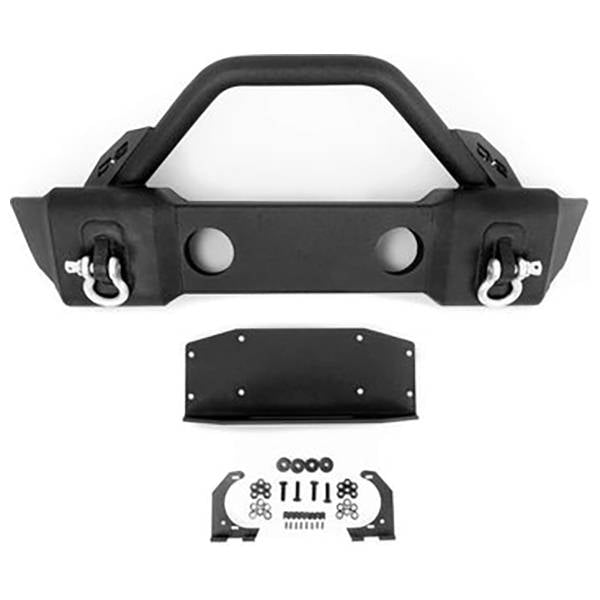 DV8 Offroad FBSHTB-13 Winch Front Bumper w/ Fog Light Holes for Jeep Wrangler JK/JL 2007-2022