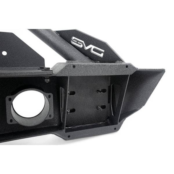 DV8 Offroad FBSHTB-13 Winch Front Bumper w/ Fog Light Holes for Jeep Wrangler JK/JL 2007-2022