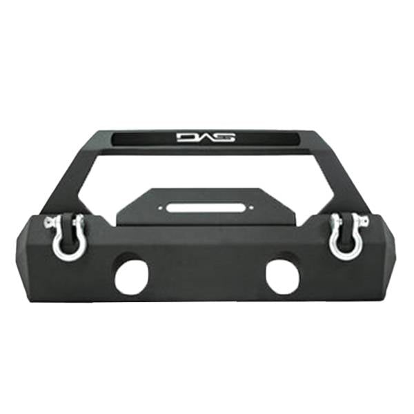 DV8 Offroad FBSHTB-25 Winch Front Bumper w/ Stubby Bar for Jeep Wrangler JK/JL 2007-2022