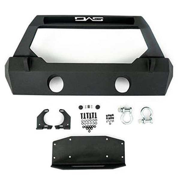 DV8 Offroad FBSHTB-25 Winch Front Bumper w/ Stubby Bar for Jeep Wrangler JK/JL 2007-2022