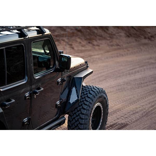 DV8 Offroad FDJL-01 Armor Fenders w/ Vents and Turn Signal for Jeep Wrangler JL 2018-2021