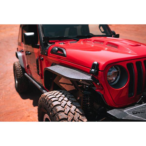 DV8 Offroad FDJL-02 Slim Fenders w/ LED Turn Signal Lights for Jeep Wrangler JL 2018-2021