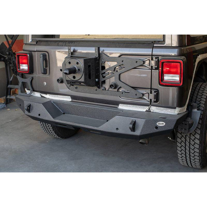 DV8 Offroad RBJL-06 High Clearance Rear Bumper w/ Sensor Holes for Jeep Wrangler JL 2018-2022