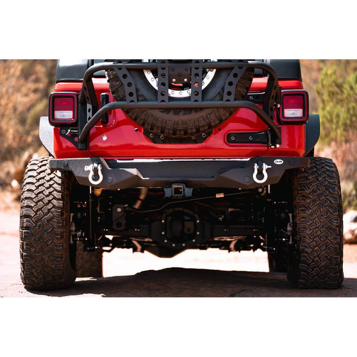 DV8 Offroad RBJL-07 High Clearance Rear Bumper w/ Sensor Holes for Jeep Wrangler JL 2018-2022