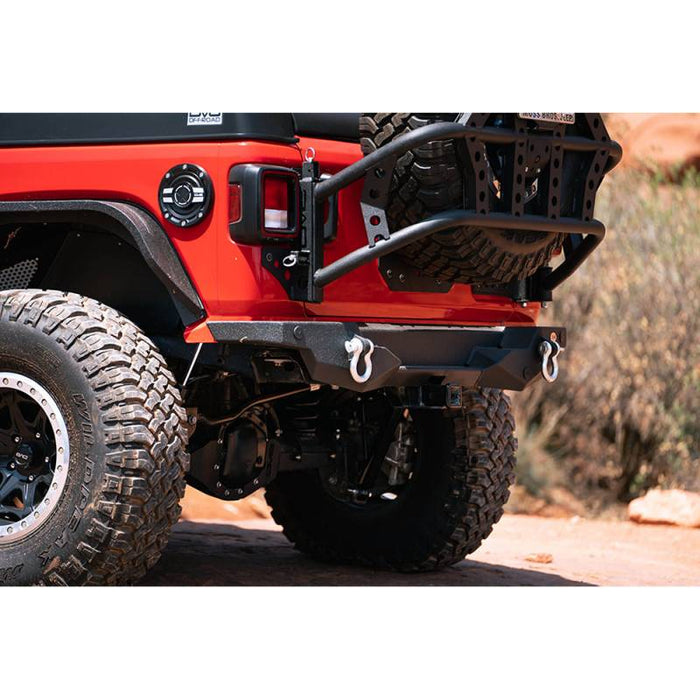 DV8 Offroad RBJL-07 High Clearance Rear Bumper w/ Sensor Holes for Jeep Wrangler JL 2018-2022