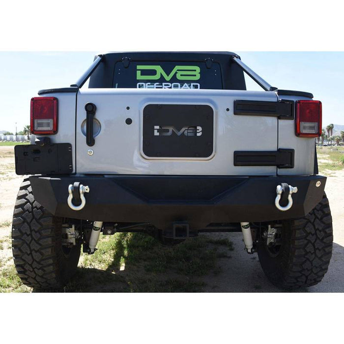 DV8 Offroad RBSTTB-04 Mid Width Rear Bumper for Jeep Wrangler JK 2007-2018