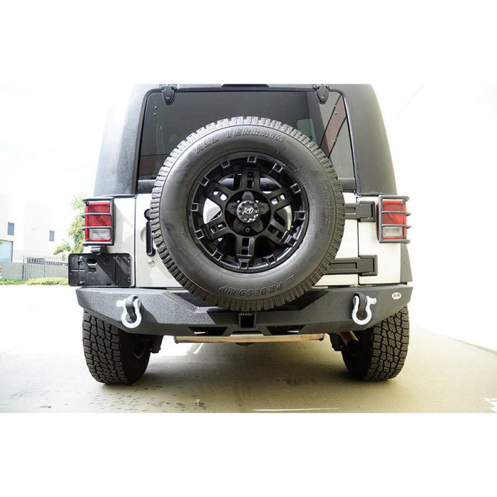 DV8 Offroad RBSTTB-06 Full Length Rear Bumper for Jeep Wrangler JK 2007-2018