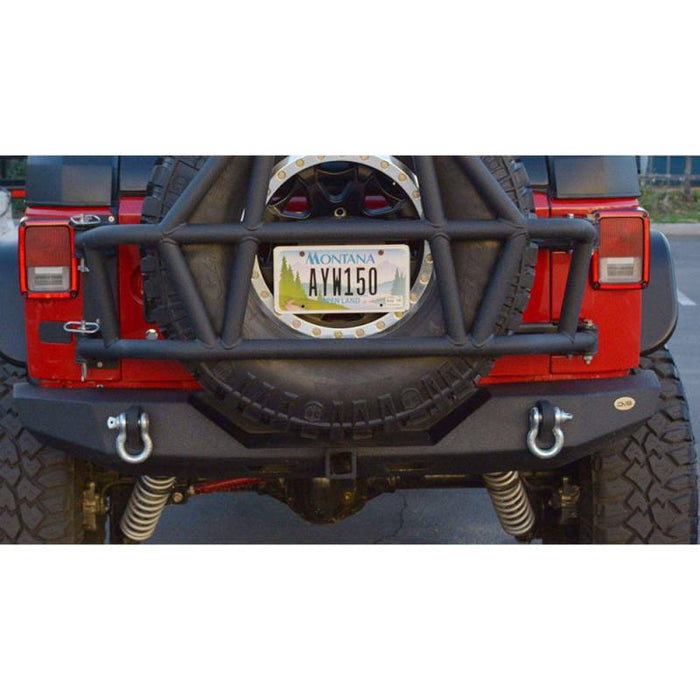 DV8 Offroad RBSTTB-06 Full Length Rear Bumper for Jeep Wrangler JK 2007-2018