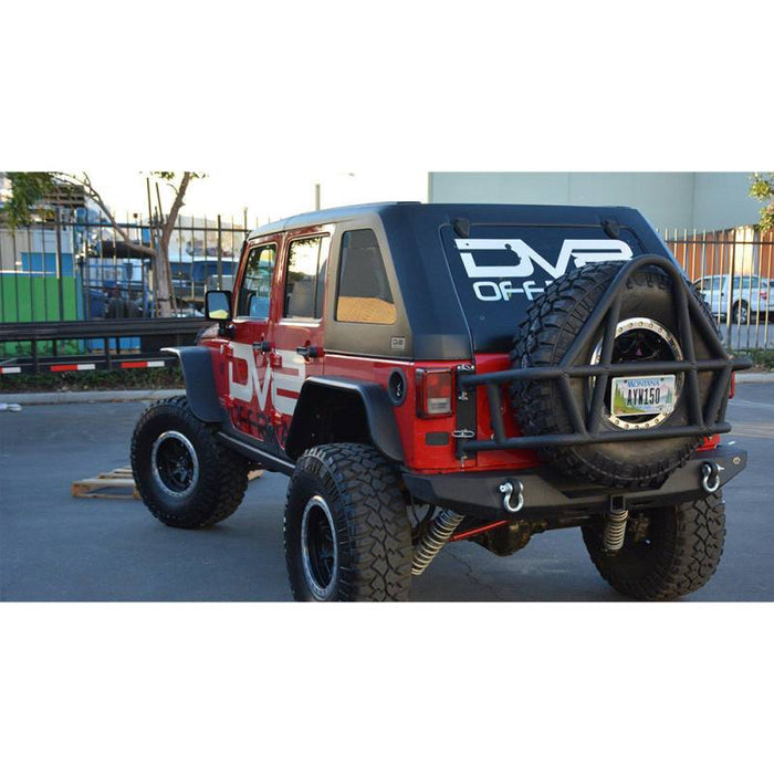 DV8 Offroad RBSTTB-06 Full Length Rear Bumper for Jeep Wrangler JK 2007-2018