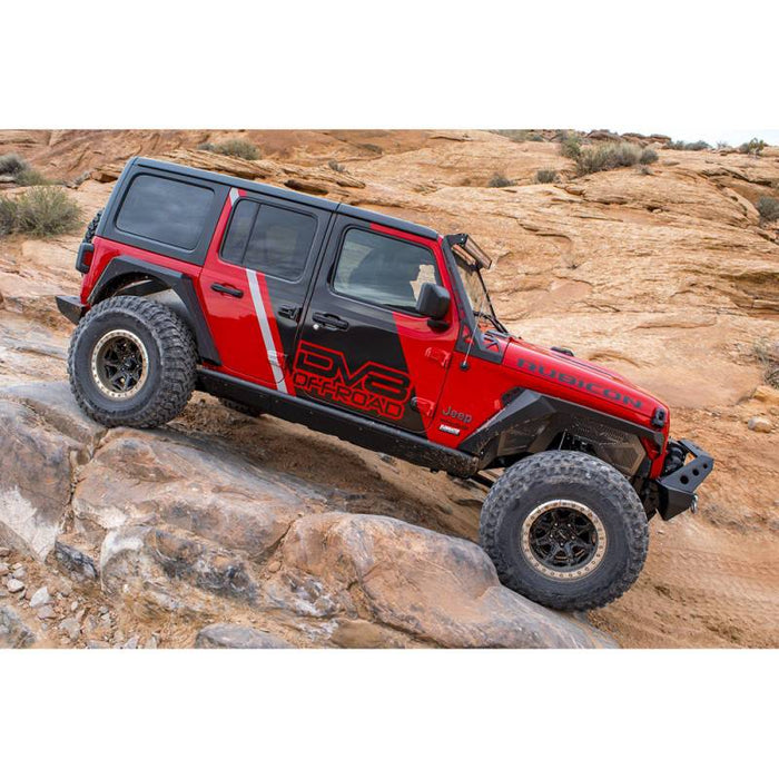 DV8 Offroad SRJL-01 Boatside Sliders for Jeep Wrangler JL 2018-2019