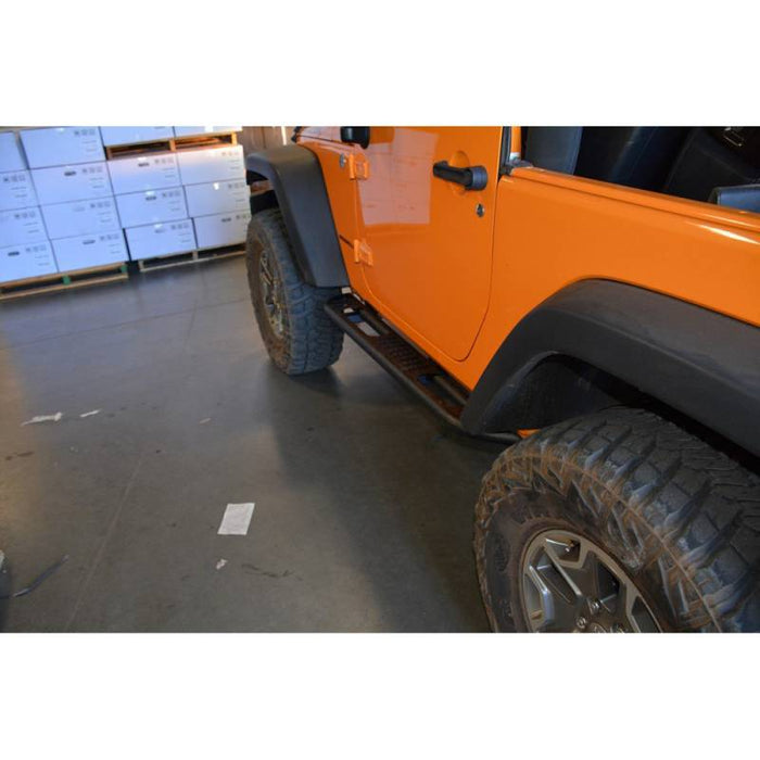 DV8 Offroad SRSOTB-02 Rock Slider Steps for Jeep Wrangler JK 2007-2018