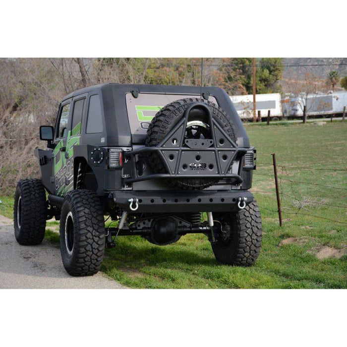 DV8 Offroad TCSTTB-01 Body Mounted Tire Carrier for Jeep Wrangler JK 2007-2018