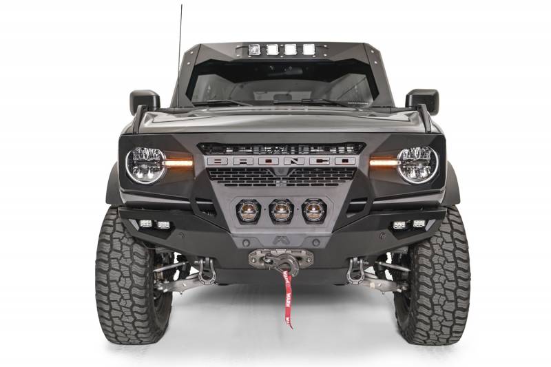 Fab Fours GR5200-1 Front Grumper for Ford Bronco 2021-2022 - Black Powder Coat