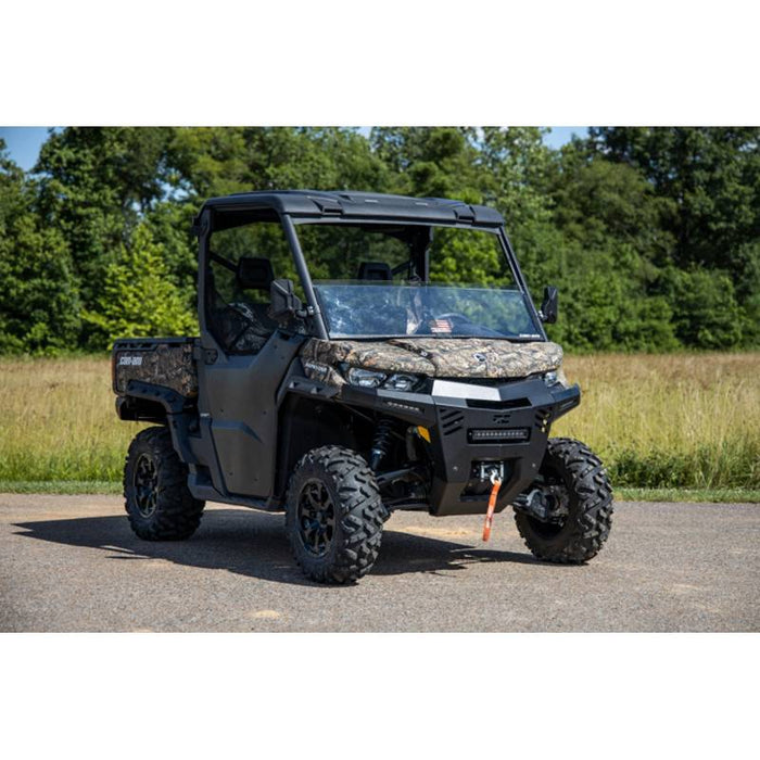 Rough Country 97069 Front Bumper w/ 6" and 12" LED Lights for Can-Am Defender 2016-2022