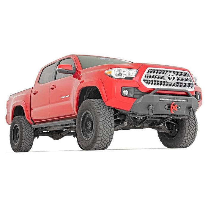 Rough Country 10712 Hybrid Front Bumper w/ Winch for Toyota Tacoma 2016-2023