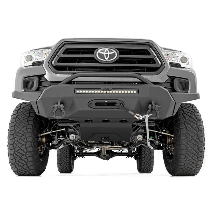 Rough Country 10713 High Clearance Front Bumper w/ Winch for Toyota Tacoma 2016-2023