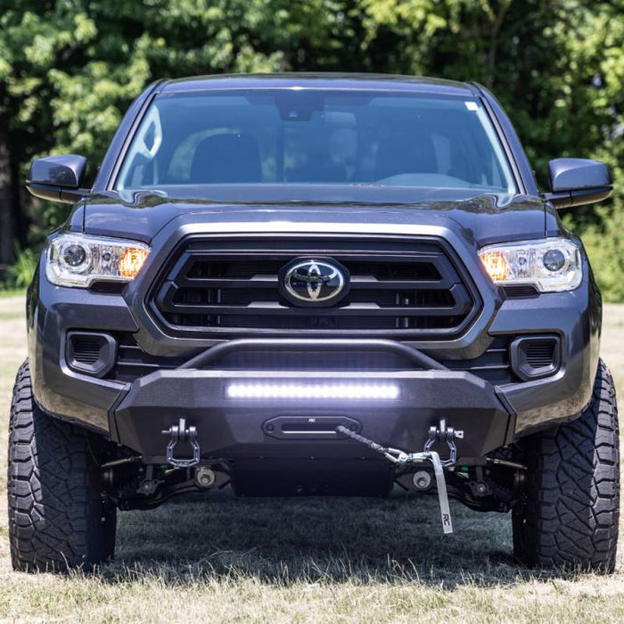 Rough Country 10714 Hybrid Front Bumper w/ Winch for Toyota Tacoma 2016-2023