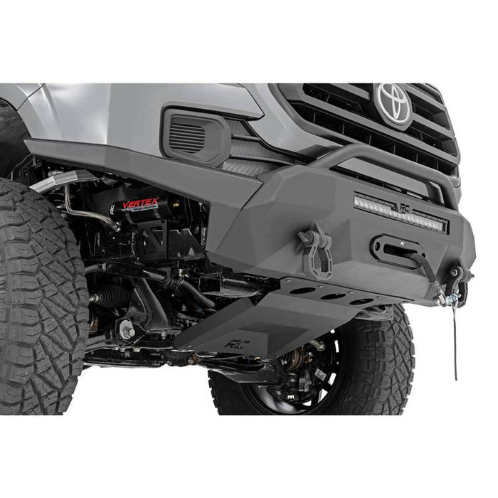 Rough Country 10719 Hybrid Front Bumper w/ Winch and Black Series for Toyota Tacoma 2016-2023