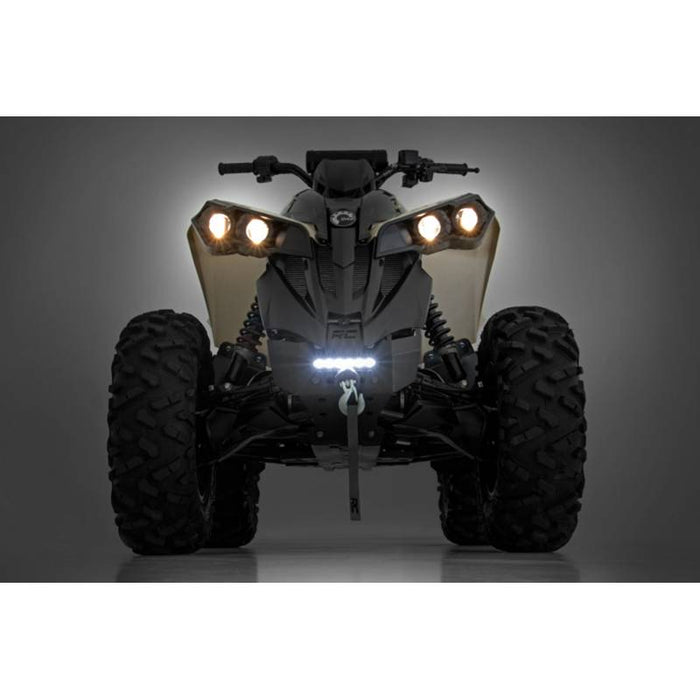 Rough Country 97071 Winch Bumper w/ 6" Slimline LED Light for Can-Am Renegade 2013-2021